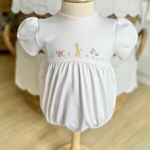 Squiggles by Charlie Pink Bitty Dot Safari Bubble - Twin Match Available